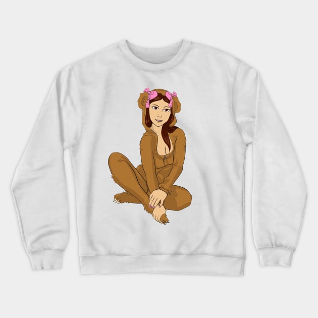 Sugar Tits in Bear Suit Crewneck Sweatshirt by SugarTitsBear